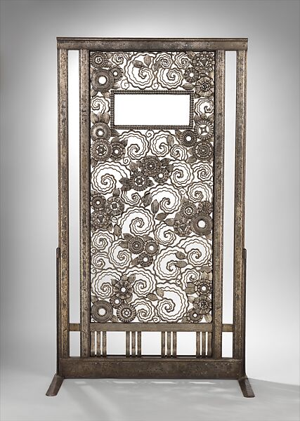 “Perse” Grille, Edgar Brandt (French, Paris 1880–1960), Iron, French 