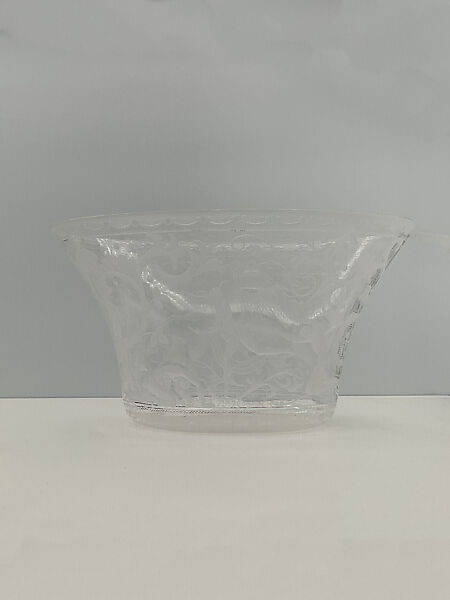 Bowl, Simon Gate (Swedish, Södra Fägeläs 1883–1945 Orrefors), White glass, Swedish 