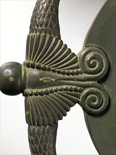 Hand Mirror, Armand-Albert Rateau (French, Paris 1882–1938 Paris), Bronze, ivory, mirror glass, French