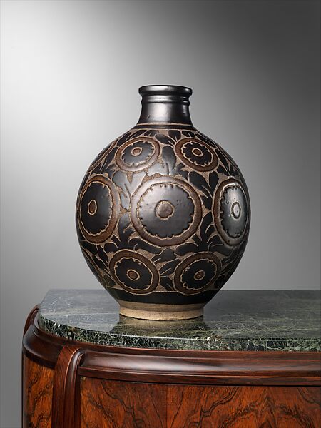 Vase, Emile Lenoble (French, Paris 1875–1939 Choisy le Roi), Glazed stoneware, French