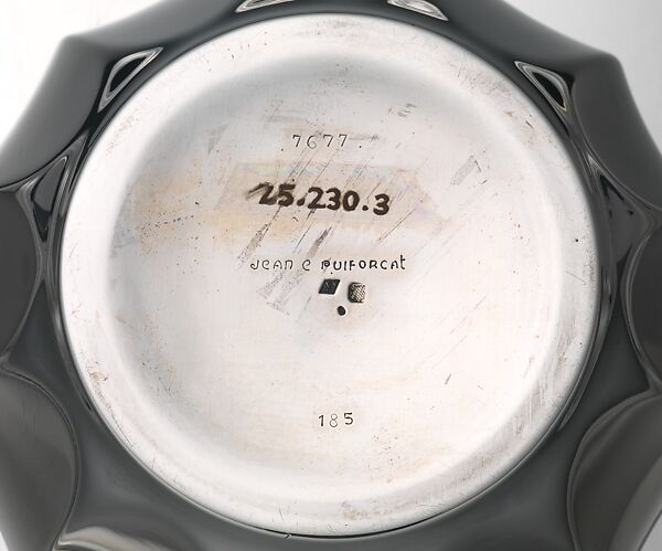 Waste Bowl, Jean E. Puiforcat (French, Paris 1897–1945 Paris), Silver alloy