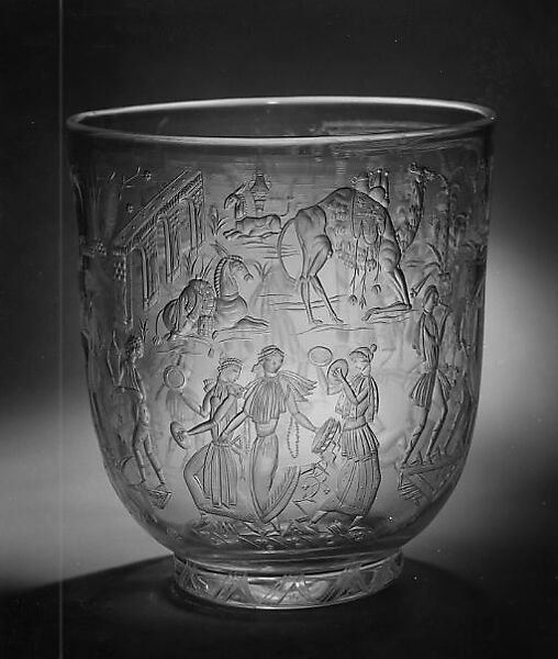 "Queen of Sheba" Vase, Vally Wieselthier (Austrian, Vienna 1895–1945 New York), Glass 