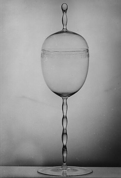 Standing cup with cover, Rudolph von Larisch (Austrian, Verona 1856–1934 Vienna), Glass 