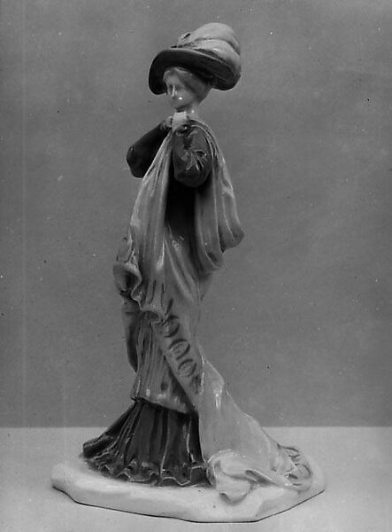 Statuette, Georges de Feure (French, Paris 1868–1943 Paris), Porcelain 