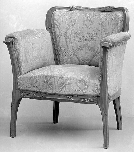 Armchair, Georges de Feure (French, Paris 1868–1943 Paris), Pearwood 