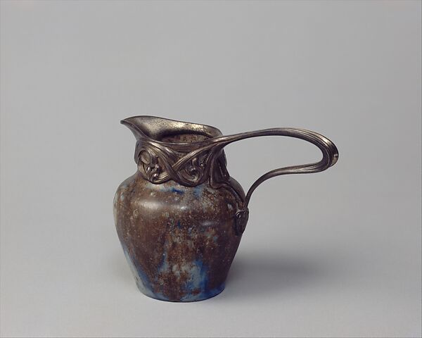 Milk jug, Alexandre Bigot (French, Mer, Loire-et-Cher 1862–1927 Paris), Glazed stoneware 