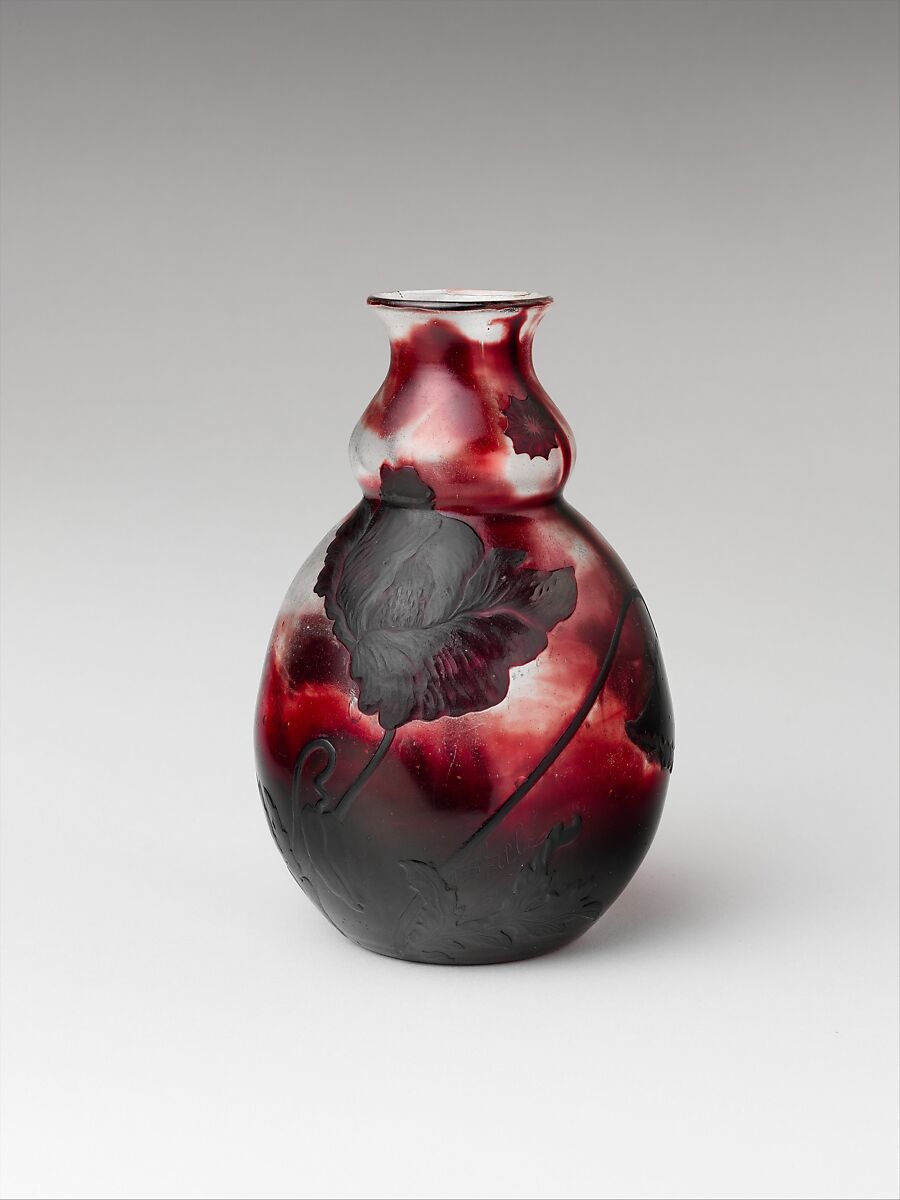 Vase, Emile Gallé (French, Nancy 1846–1904 Nancy), Glass 