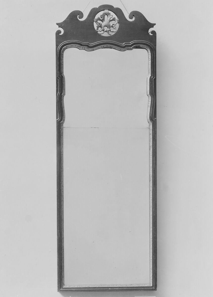 Looking Glass, John Elliott Sr. (1713–1791), Mahogany, British 