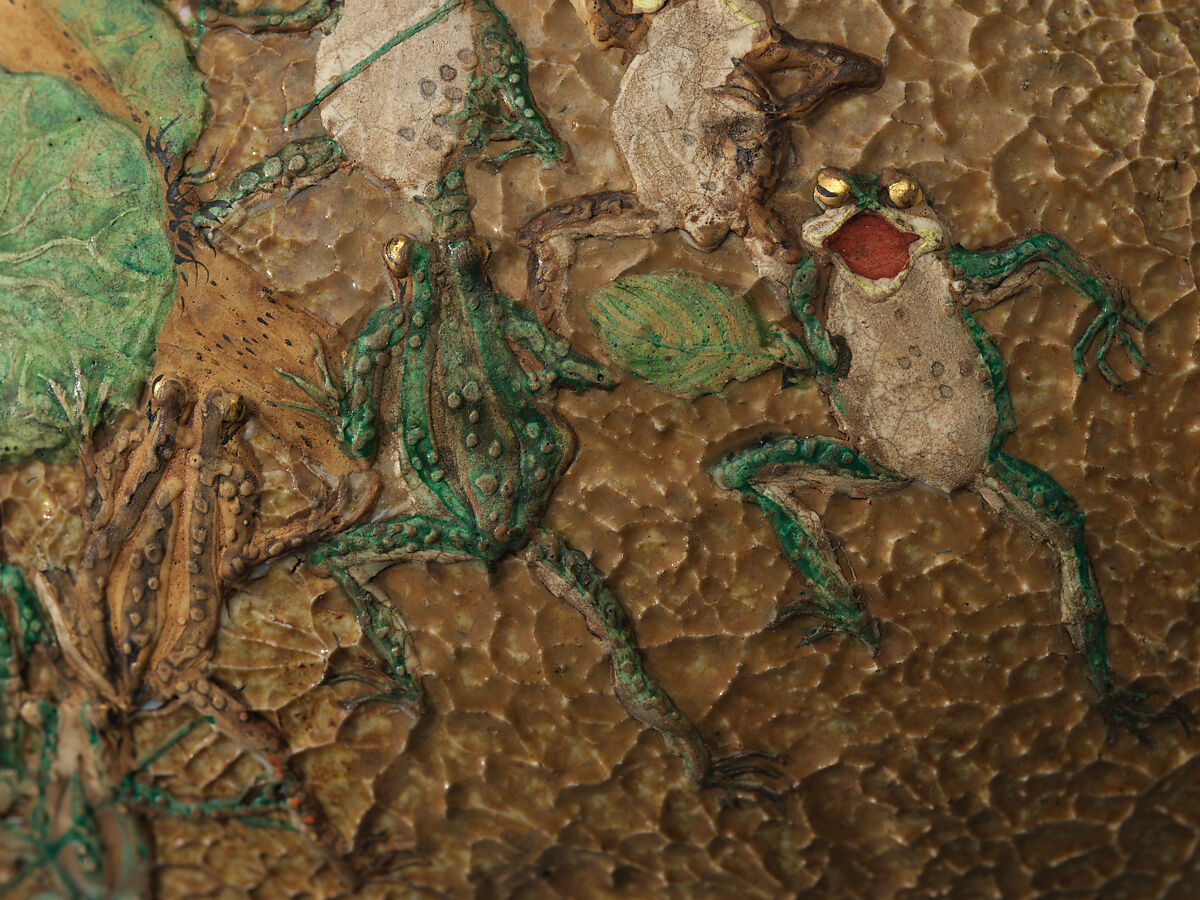Large Jar, Pottery decorated in polychrome enamels (Agano ware), Japan