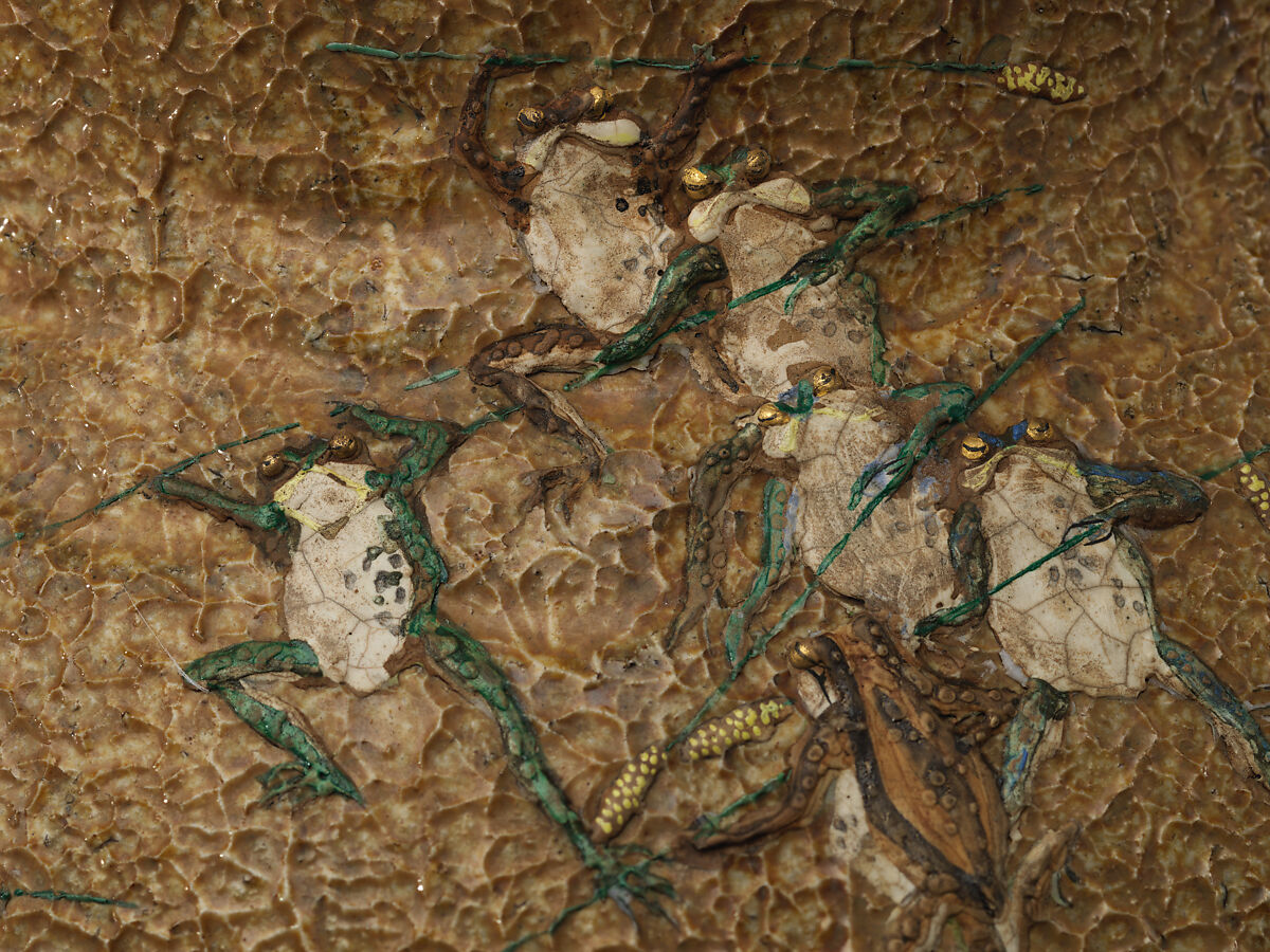 Large Jar, Pottery decorated in polychrome enamels (Agano ware), Japan