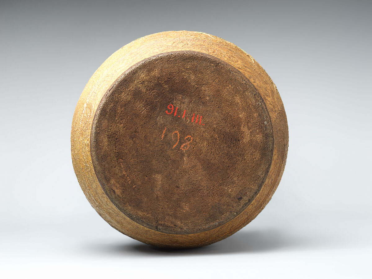 Large Jar, Pottery decorated in polychrome enamels (Agano ware), Japan