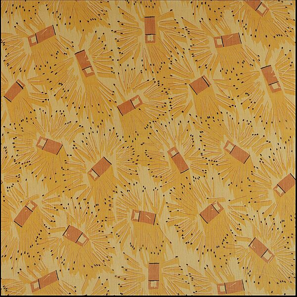 "Americana Print:  Matches and Match-boxes" Textile, Edward J. Steichen (American (born Luxembourg), Bivange 1879–1973 West Redding, Connecticut), Printed silk 