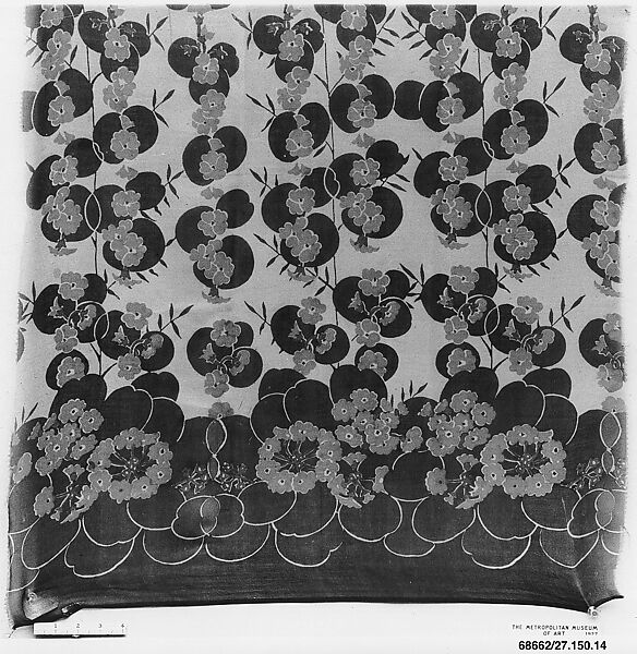 "Americana Print: Primroses" Textile, René Clarke (American), Silk 