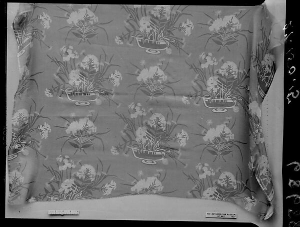 "Americana Print: Dish of Phlox" Textile, René Clarke (American), Silk 