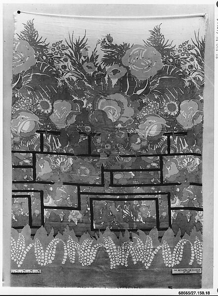 "Americana Print: Old-fashioned Garden" Textile, Katharine Sturges (American, Chicago, Illinois 1890–1979 New York), Silk 