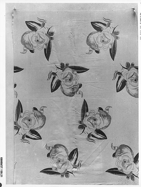 "Americana Print: Beauty and the Bird" Textile, Katharine Sturges (American, Chicago, Illinois 1890–1979 New York), Silk 