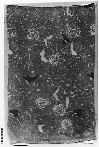 "Americana Print: Camellias" Textile, Katharine Sturges (American, Chicago, Illinois 1890–1979 New York), Silk 