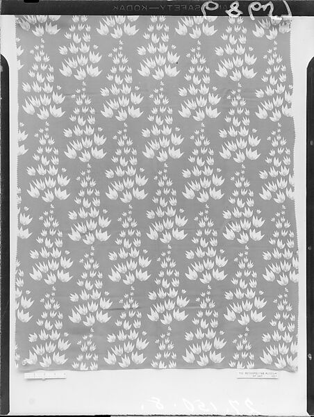 "Americana Print: Falling Leaves" Textile, Ralph Barton (American, Kansas City, Missouri 1891–1931 New York), Silk 