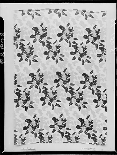 "Americana Print: Tango-weed" Textile, Ralph Barton (American, Kansas City, Missouri 1891–1931 New York), Silk 