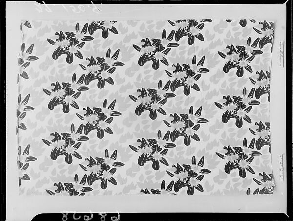 "Americana Print: Tango-weed" Textile, Ralph Barton (American, Kansas City, Missouri 1891–1931 New York), Silk 