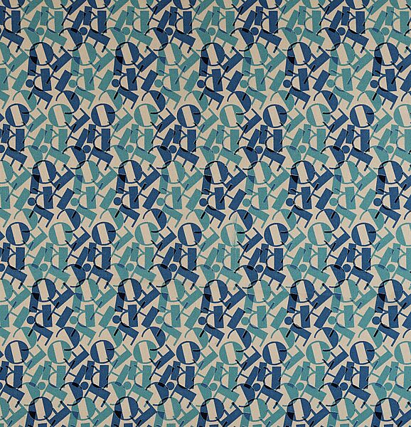 "Americana Print: Cheerio" Textile, Ruzzie Green (American, 1892–1956), Printed silk 