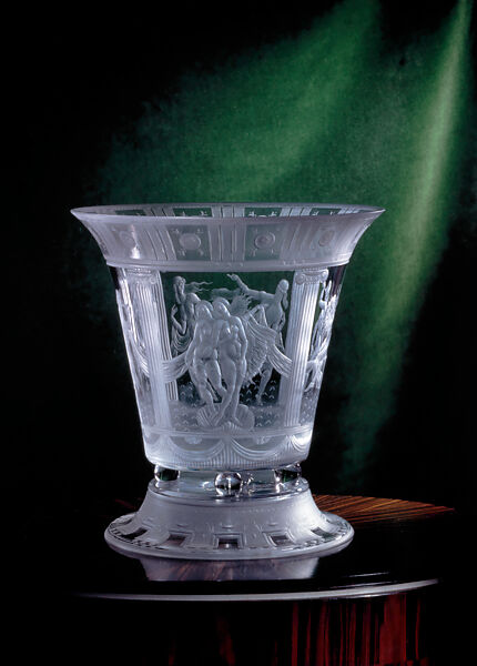 Vase, Simon Gate (Swedish, Södra Fägeläs 1883–1945 Orrefors), Glass