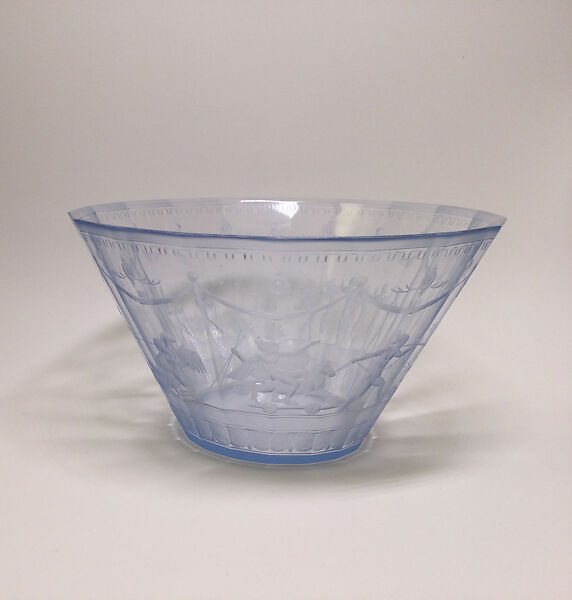 Bowl, Simon Gate (Swedish, Södra Fägeläs 1883–1945 Orrefors), Glass 