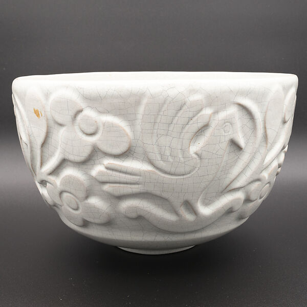 Bowl, Dorothea Warren O'Hara (American, Kansas City, Missouri 1873–1972 Delray Beach, Florida), Yellow earthenware