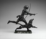 Indian Hunter and His Dog, Paul Manship  American, Bronze