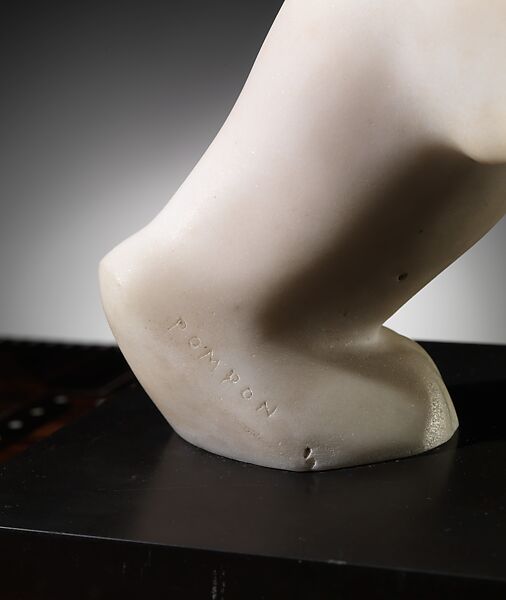 Polar Bear, François Pompon (French, Saulieu 1855–1933 Paris), Marble on marble base