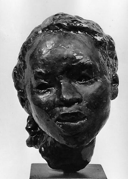 Head of a Negress: "Rachel", Anne Goldthwaite (American, Montgomery, Alabama 1869–1944 New York), Terracotta, glazed 