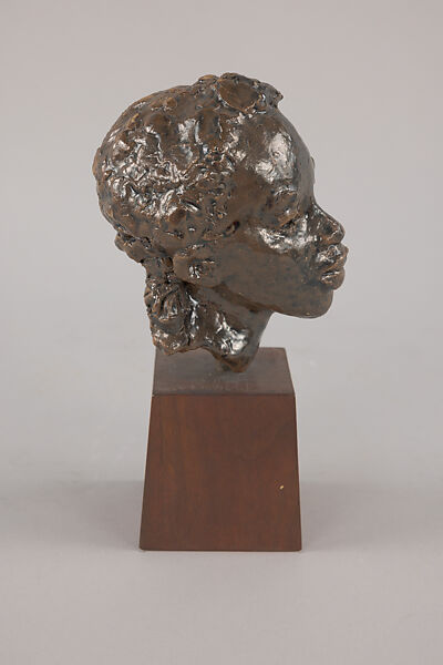 Head of a Negress: "Rachel", Anne Goldthwaite (American, Montgomery, Alabama 1869–1944 New York), Terracotta, glazed