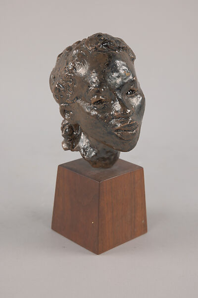 Head of a Negress: "Rachel", Anne Goldthwaite (American, Montgomery, Alabama 1869–1944 New York), Terracotta, glazed