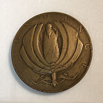 "Abundance of America" Medal, Albert Laessle (American, Philadelphia, Pennsylvania 1877–1954 Miami, Florida), Bronze, pale bronze-gilt patina