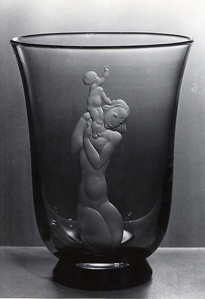 Vase, Viktor Lindstrand (Swedish, Gothenburg 1904–1983 Kosta), Glass, Swedish 