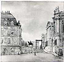 Versailles, Joseph Breck (American, 1885–1933), Watercolor and graphite on paper 