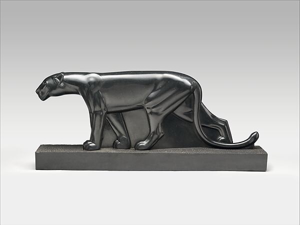 Javanese Panther, Mateo Hernandez (Spanish, 1885–1949), Diorite 