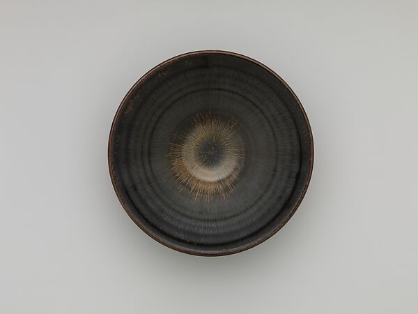 Bowl with "Hare's-Fur" Glaze, Charles Fergus Binns (American (born England), Worcester 1857–1934 Alfred, New York), Stoneware with iron glaze