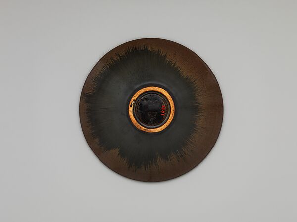 Bowl with "Hare's-Fur" Glaze, Charles Fergus Binns (American (born England), Worcester 1857–1934 Alfred, New York), Stoneware with iron glaze