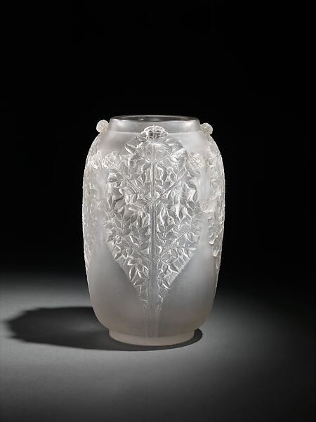 Vase, René-Jules Lalique (French, Aÿ 1860–1945 Paris), Glass 