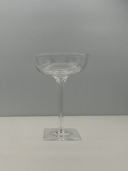 Champagne glass, Corning Glass Works, Steuben Division (Corning, New York), Glass 