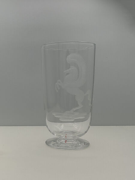 "Pegasus" Vase, Sidney Biehler Waugh (American, Amherst, Massachusetts 1904–1963 New York), Glass 