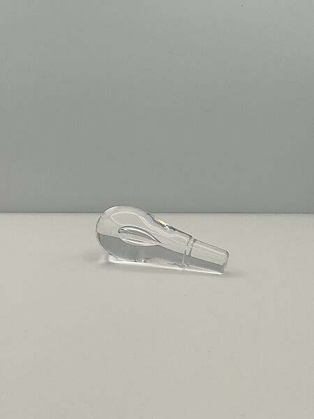 Decanter with stopper, Samuel L. Ayres (American, Dedham, Massachusetts 1913–1997 Lawrence, Massachusetts
), Crystal glass