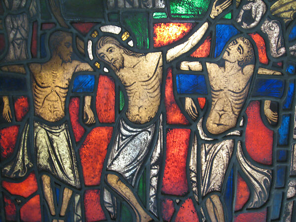 Stained glass panel, Jacques Simon (French), Glass, lead