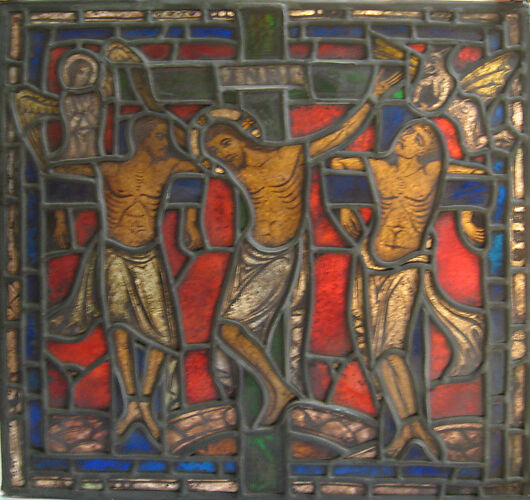 Stained glass panel