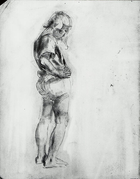 Girl, Henry Tonks (British, Solihull, Warwickshire 1862–1937 London), Graphite on paper 