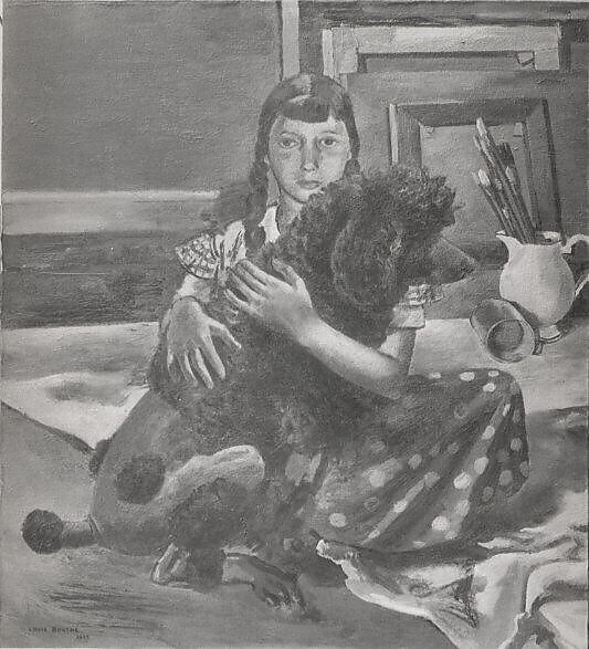 Jane and Tuffy, Louis Bouché (American, New York, New York 1896–1969 Pittsfield, Massachusetts), Oil on canvas 