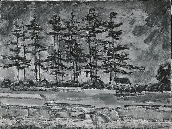 Straggly Pines, Max Weber (American (born Russia), Bialystok 1881–1961 Great Neck, New York), Oil on canvas 