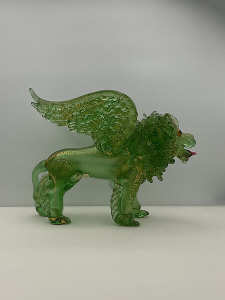 Lion of St. Mark, Angelo Ferro (American, born 1892), Glass, Italian (Venice)