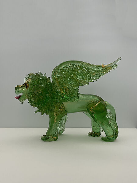 Lion of St. Mark, Angelo Ferro (American, born 1892), Glass, Italian (Venice) 